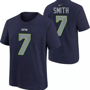 NWT Nike Men's Seattle Seahawks Geno Smith #7 Navy T-Shirt